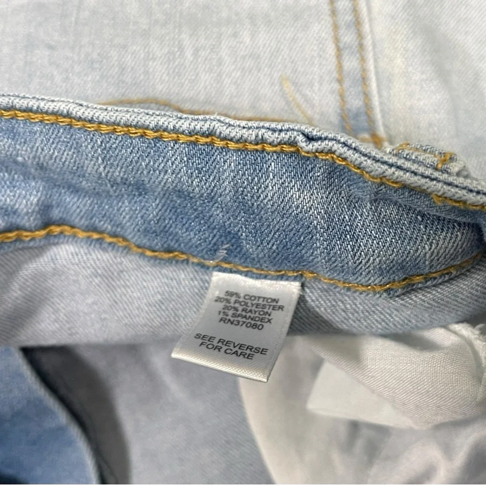 EST 1946 Denim 8 Blue Jeans Distressed Ripped Straight Leg Casual Streetwear